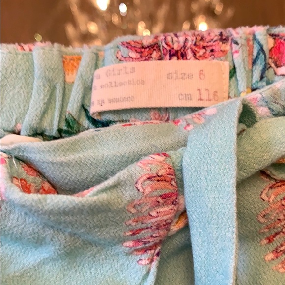 Zara Girls Flowey Flower Pants - Picture 3 of 3